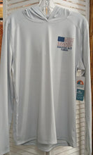 Load image into Gallery viewer, Lakeshirts Altered Lattitude Mens American Flag SPF 50 LS
