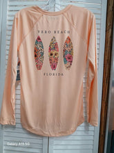 Load image into Gallery viewer, Lakeshirts Altered Lattitude Womens Flowered Surfboard SPF 50 LS
