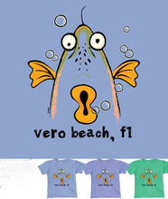 Load image into Gallery viewer, Lakeshirts Blue 84 Fish Face Infant SS TShirt

